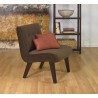 Curves Valencia Accent Chair - Chocolate Velvet - Curves Valencia Accent Chair - Chocolate Velvet