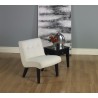 Curves Valencia Accent Chair - Oyster Velvet - Curves Valencia Accent Chair - Oyster Velvet