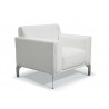 Vania Chair In Leather White - Vania Chair In Leather White