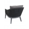 Vero Beach Lounge Armchair - Back - Black Cushion