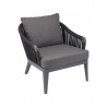 Vero Beach Lounge Armchair - front - Black Cushion
