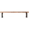 Bent Bench Large Smoked - Front - Bent Bench Large Smoked - Front