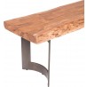 Bent Bench Large Smoked - Edge Angle - Bent Bench Large Smoked - Edge Angle