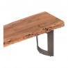 Moe's Home Collection Bent Extra Small Bench - Smoked - Moe's Home Collection Bent Extra Small Bench - Smoked