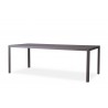 Verona 86.5" Rectangular Umbrella Dining Table - Angled
