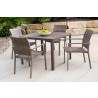 Verona 39"5" Square Umbrella Dining Table - Lifestyle