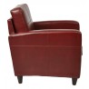 Venus Club Chair - Crimson Red - Side - Venus Club Chair - Crimson Red - Side