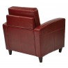 Venus Club Chair - Crimson Red - Back - Venus Club Chair - Crimson Red - Back