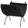 Mr. Bar-B-Q UniFlame® Bronze Finish Wrought Iron Log Holder with Canvas Carrier