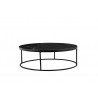 Onix 39" Round Coffee Table - Black - Side - Onix 39" Round Coffee Table - Black - Side