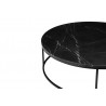 Onix 39" Round Coffee Table - Black - Table Top Angle - Onix 39" Round Coffee Table - Black - Table Top Angle
