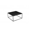 Onix 30" Square Coffee Table Black - Top Angle - Onix 30" Square Coffee Table Black - Top Angle