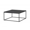 Onix 30" Square Coffee Table Black - Angled View - Onix 30" Square Coffee Table Black - Angled View