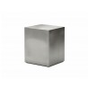 Enix 20" Square End Table Polished Stainless Steel - White BG - Enix 20" Square End Table Polished Stainless Steel - White BG