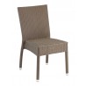 Hand Woven PE Synthetic Wicker Over Aluminum Side Chair - WIC-02 - Hand Woven PE Synthetic Wicker Over Aluminum Side Chair - WIC-02
