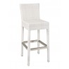Florida Seating Hand Woven PE Synthetic Wicker Over Aluminum Aluminum Frame Barstool - WIC-07B - Whitewash - Florida Seating Hand Woven PE Synthetic Wicker Over Aluminum Aluminum Frame Barstool - WIC-07B - Whitewash