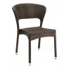 Hand Woven PE Synthetic Wicker Over Aluminum Side Chair - WIC-08 - Hand Woven PE Synthetic Wicker Over Aluminum Side Chair - WIC-08