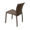 Hand Woven PE Synthetic Wicker Over Aluminum Side Chair - WIC-10 - Back - Hand Woven PE Synthetic Wicker Over Aluminum Side Chair - WIC-10 - Back
