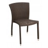 Hand Woven PE Synthetic Wicker Over Aluminum Side Chair - WIC-10 - Hand Woven PE Synthetic Wicker Over Aluminum Side Chair - WIC-10