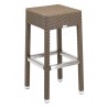 Hand Woven PE Synthetic Wicker Over Aluminum Frame Barstool - WIC-17BB - Indo - Hand Woven PE Synthetic Wicker Over Aluminum Frame Barstool - WIC-17BB - Indo