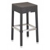 Hand Woven PE Synthetic Wicker Over Aluminum Frame Barstool - WIC-17BB - Coffee - Hand Woven PE Synthetic Wicker Over Aluminum Frame Barstool - WIC-17BB - Coffee
