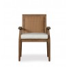 Wildwood Teak Wicker Armchair - Front - Wildwood Teak Wicker Armchair - Front