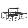 Onix Sofa Table Black Nero Marquina Marble - Onix Sofa Table Black Nero Marquina Marble