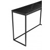 Onix Sofa Table Black Nero Marquina Marble - Top Angle - Onix Sofa Table Black Nero Marquina Marble - Top Angle