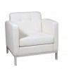 Wall Street Arm Chair - White - Wall Street Arm Chair - White