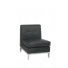 Wall Street Armless Chair - Black - Wall Street Armless Chair - Black
