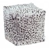 Moe's Home Collection Spotted Goat Fur Pouf - Light Grey - Moe's Home Collection Spotted Goat Fur Pouf - Light Grey