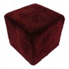 Moe's Home Collection Shepherd Wool Stool - Burgundy - Moe's Home Collection Shepherd Wool Stool - Burgundy
