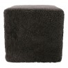 Moe's Home Collection Shepherd Wool Stool - Dark Grey - Moe's Home Collection Shepherd Wool Stool - Dark Grey