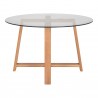 Maleo Round Dining Table - Angled - Maleo Round Dining Table - Angled