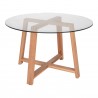 Maleo Round Dining Table - Top Angle - Maleo Round Dining Table - Top Angle