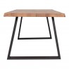 Mila Live Edge Rectangular Dining Table - Side - Mila Live Edge Rectangular Dining Table - Side