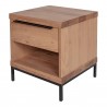Montego One Drawer Nightstand - Angled View - Montego One Drawer Nightstand - Angled View