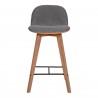 Napoli Counter Stool Grey - Front - Napoli Counter Stool Grey - Front
