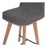 Napoli Counter Stool Grey - Seat Close-Up - Napoli Counter Stool Grey - Seat Close-Up