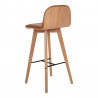 Napoli Leather Barstool Tan - Back Angle - Napoli Leather Barstool Tan - Back Angle