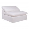 Moe's Home Collection Clay Armless Chair - Cream White - Moe's Home Collection Clay Armless Chair - Cream White