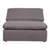 Moe's Home Collection Clay Armless Chair - Light Grey - Moe's Home Collection Clay Armless Chair - Light Grey