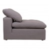 Moe's Home Collection Clay Armless Chair - Light Grey - Moe's Home Collection Clay Armless Chair - Light Grey