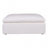 Moe's Home Collection Clay Ottoman - Cream White - Moe's Home Collection Clay Ottoman - Cream White