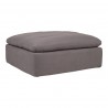 Moe's Home Collection Clay Ottoman - Light Grey - Moe's Home Collection Clay Ottoman - Light Grey