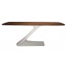 Zeta Dining Table 79" With White Base - White BG - Zeta Dining Table 79" With White Base - White BG